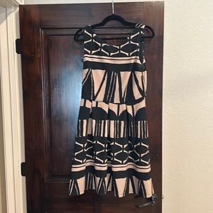 Black and tan conservative dress